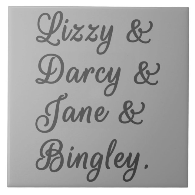 Casais de Orgulho e Preconceito I (Frente)