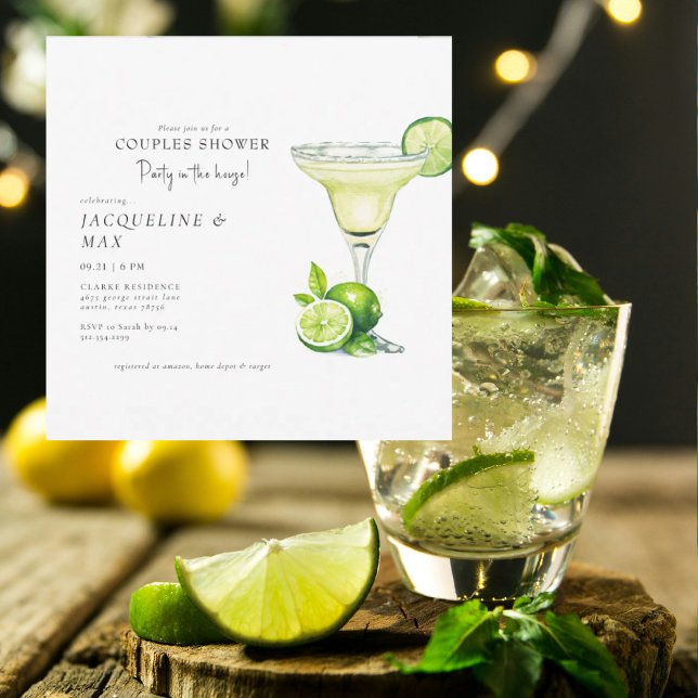 Casais do Partido Margarita Chá de casamento Quadr (Criador carregado)