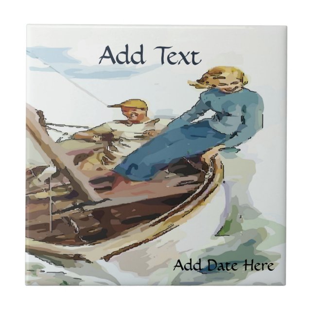 Casal à vela, Olhar holandês, Personalizar (Frente)