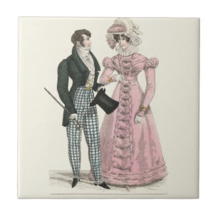 Casal Antigo Casamento 1823 Homem Mulher Moda