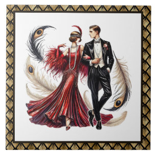 Casal Art déco fofo 