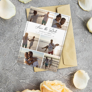 Casal Black Modern Chic Collage 6 Fotos Casamento