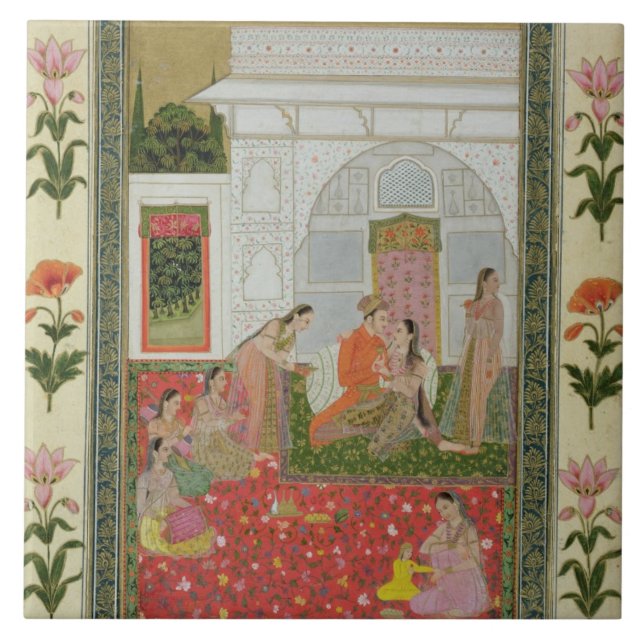 Casal com assistentes e os músicos fêmeas (Frente)