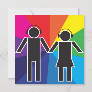 Casal com Fones de ouvido