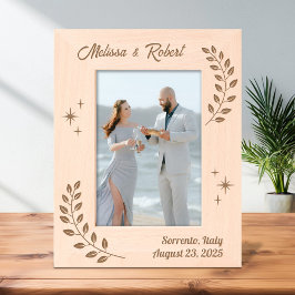 Casal da Ramificação de Corner Wreath Casamento 5x