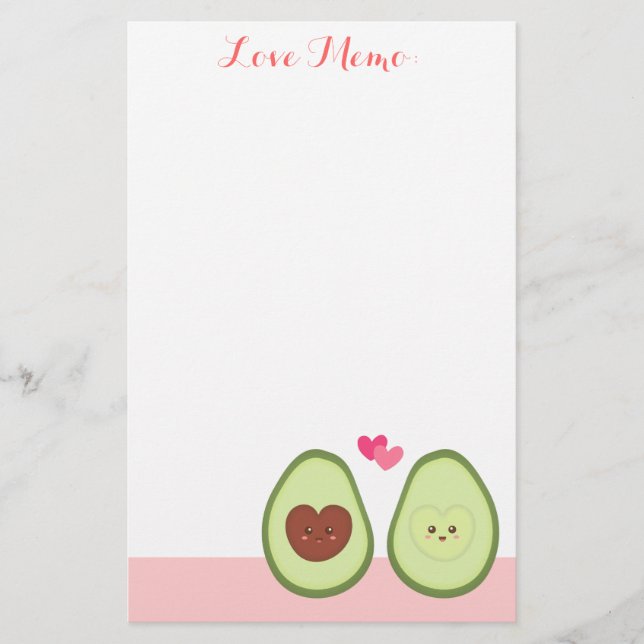 Casal de abacate bonito no amor, minha outra metad (Frente)