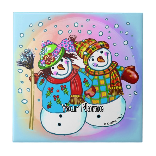 Casal de Boneco de Neve  (Frente)