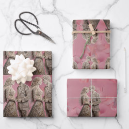 Casal de Casamento Bonito Segurando Mãos