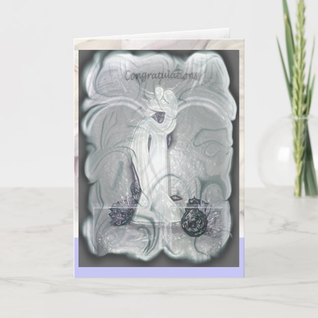 Casal de casamento.... Cartão (Frente)