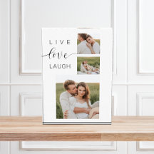Casal de Colagem Moderna Foto e Amor ao Vivo Rir P