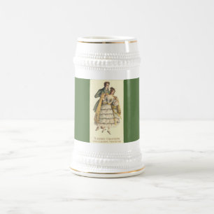 Casal de Estilo Vintage Caneca de cerveja de Natal