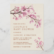 Casal de Garota Floral Rosa, Rosa Dourado