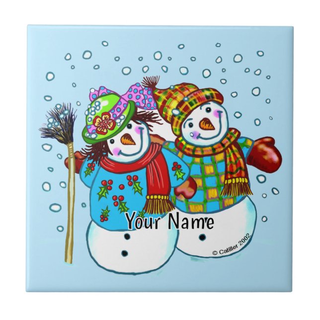 Casal de Neve Boneco de Neve (Frente)
