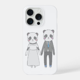 Casal de Noivos Panda Fofos – Noiva e Noivo Kawaii