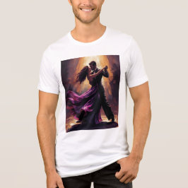 Casal de Tango Romântico Desenho de Dança Elegante