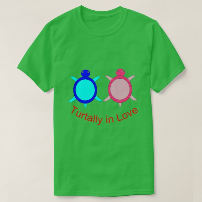 Casal De Tartaruga Cuja Camisa Se Mama (Frente do Design)