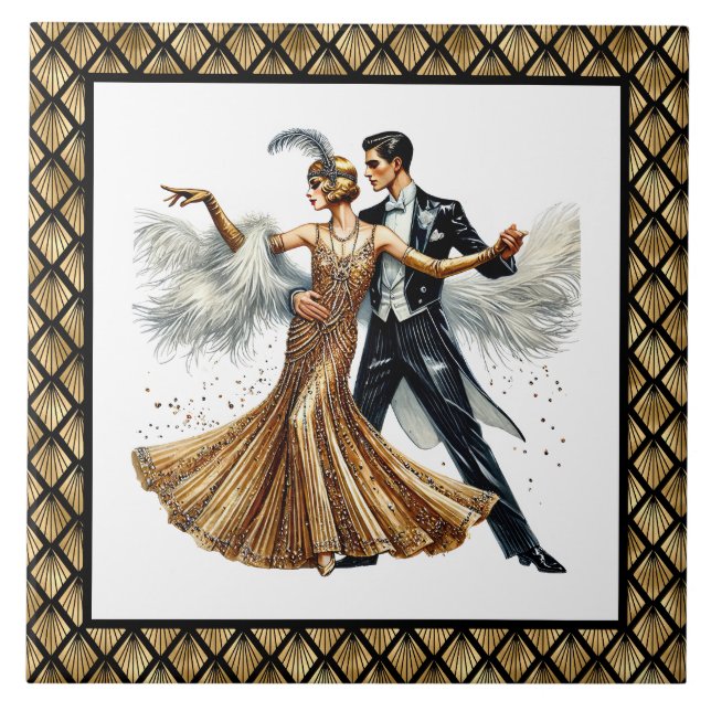 Casal elegante Art Déco (Frente)