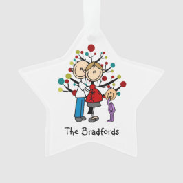 Casal Esperado para o Enfeites de natal Toddler Gi