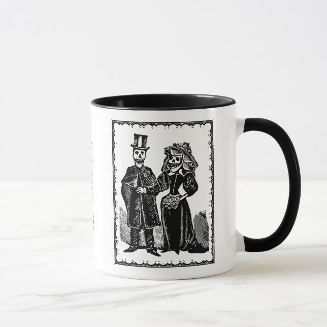 Casal Esqueleto - Caneca (Direita)