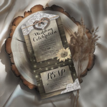 Casal Ferraduras Lace Madeira Girassol RSVP