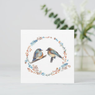 Casal Floral Wreath Oriental Bluebird