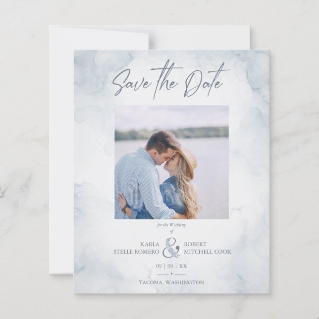 Casal Fotográfico de Efeito Pintado de Casamento d (Frente)