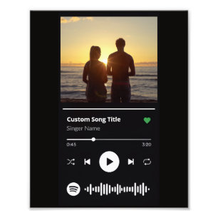 Casal Moderno Foto Personalizado Qualquer Música