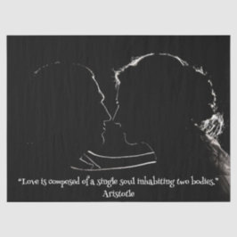 Casal no Papel Tecido do Amor