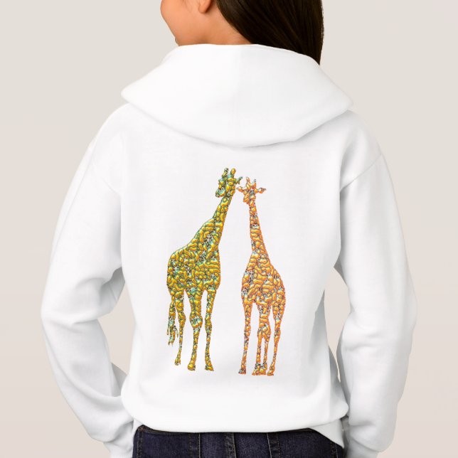 Casal ouro Giraffe Hoodie (Verso)
