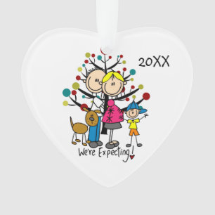 Casal, Rapaz e Ornamento Acrílico do Cão