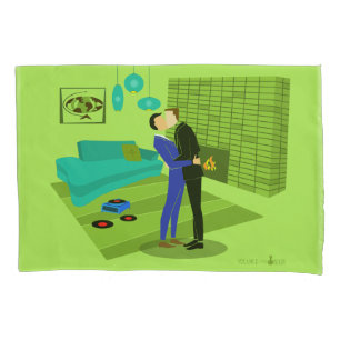 Casal retrô apaixonado