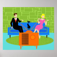 Casal retroativo com Poster de Cat