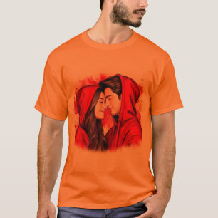 Casal Romântico de Camisa T