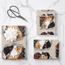 Casal romântico de casamento no amor