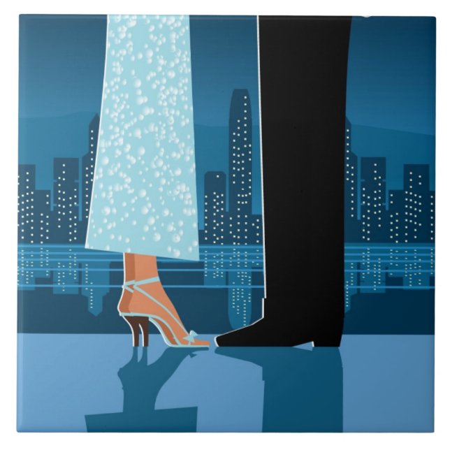 Casal romântico na cidade (Frente)