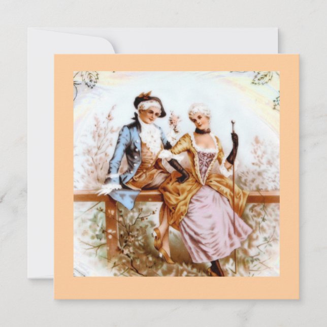 Casal Romântico no Estilo Francês do Século XVIII (Frente)