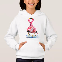 Casal Rosa Flamingo Hoodie