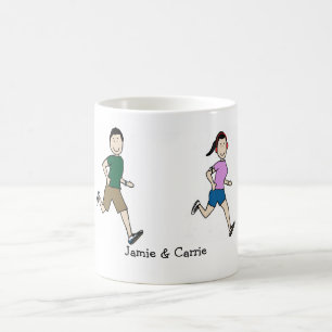 Casal Running - caneca personalizada dos desenhos
