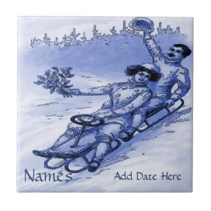 Casal Sleigh Azulejo, Olhar Holandês, Personalizar