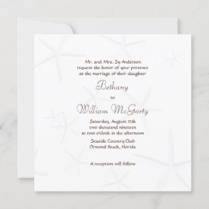 Casal Starfish Parceiros Convidando Convite Quadra