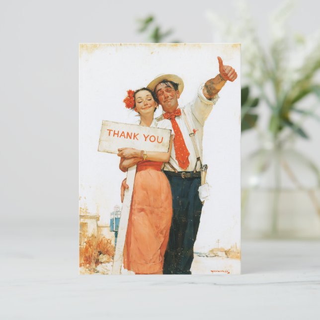 Casal Vintage Obrigado (Em pé/Frente)