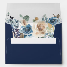 Casamento 5x7 floral rústico neutro dos azuis