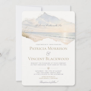 Casamento à Beira-Mar Convite de Casamento