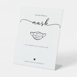 Casamento à Distância do Script de Caligrafia Mode