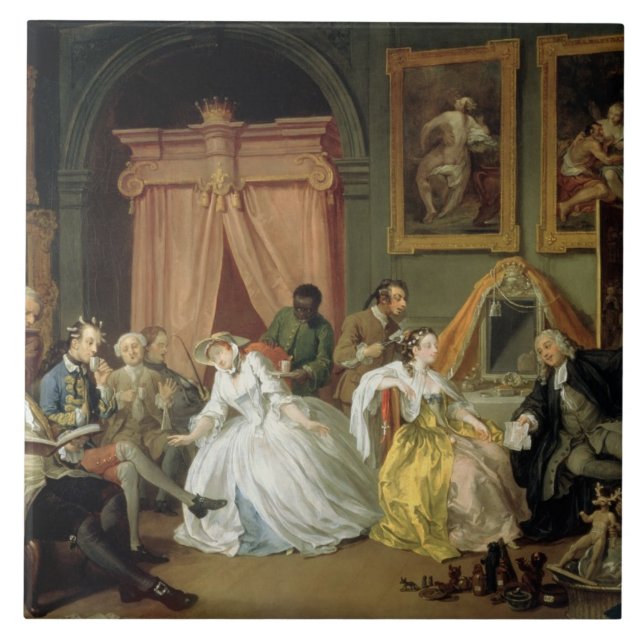 Casamento a la Mode: IV, The Toilette, c.1743 (óle (Frente)