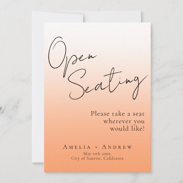 Casamento Aberto de Peach Orange Fuzz (Frente)