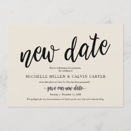 Casamento Adiado, Data Nova, Creme, Anúncio