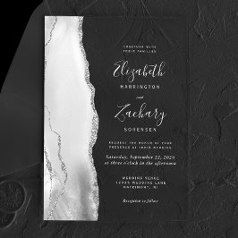 Casamento Ágata Prata Cinza Branco