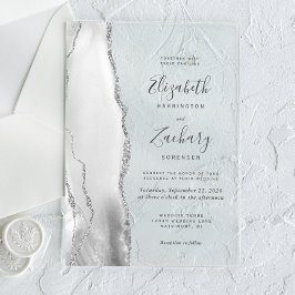 Casamento Ágata Prata Cinza Moderna