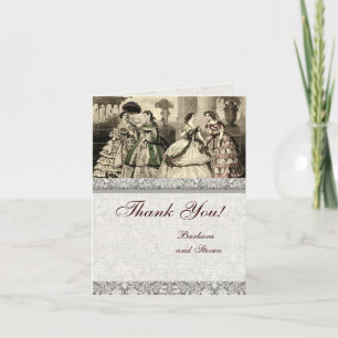 Casamento Agradecimento Antigo Vintage